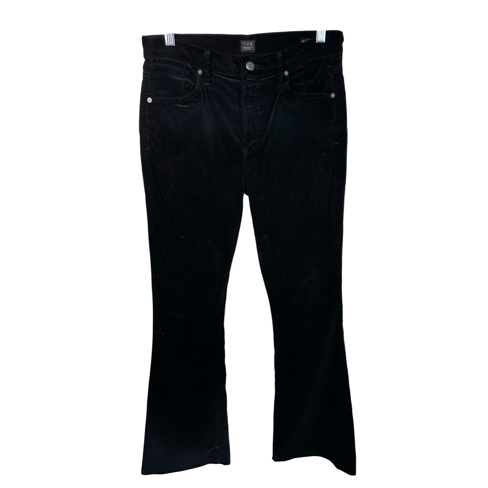 Citizens Of Humanity Size 29 Corduroy Jeans Fleetwood High Rise Flare Black 1818